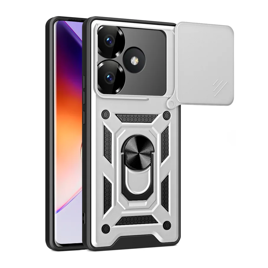 Чехол Armor Guard Shield для Xiaomi Poco F6 Pro 5G/Redmi K70 5G/Redmi K70 Pro 5G, цвет серебристый