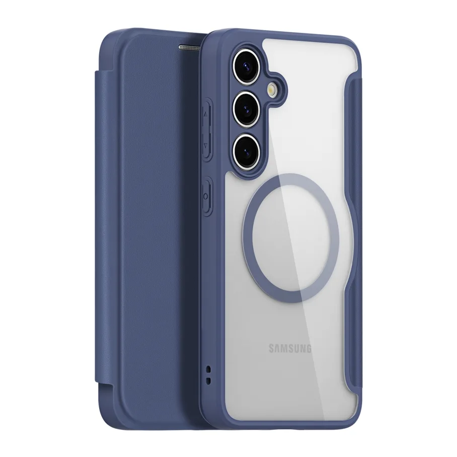 Чехол-книжка для Samsung Galaxy S24 5G с MagSafe, цвет синий