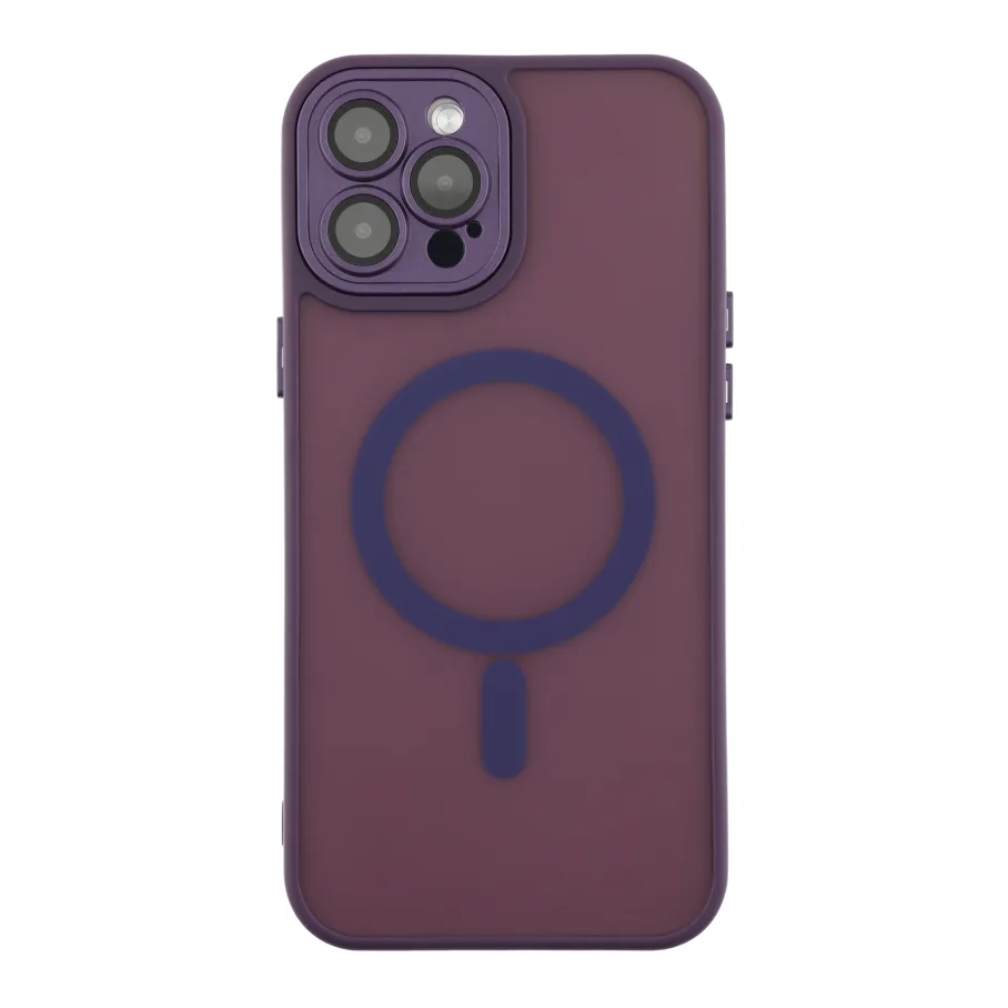 Чехол для iPhone 12 Pro Max с MagSafe, цвет темно-фиолетовый