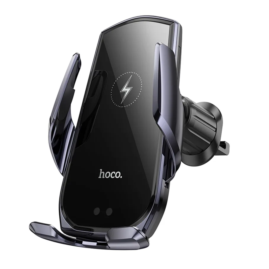 Автодержатель Hoco CA202 Plus Automatic Clamping Wireless 15W Черно-Серый