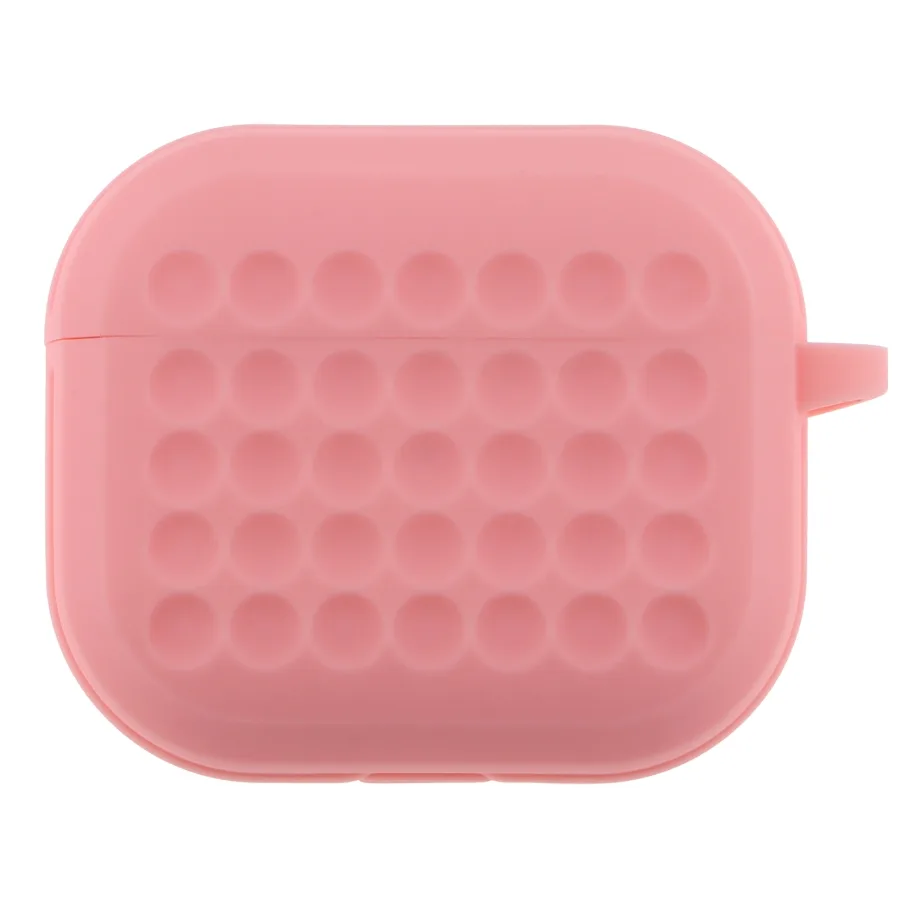 Футляр с крючком для AirPods 3, цвет розовый