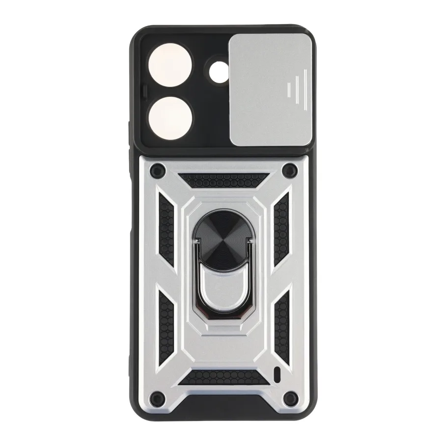Чехол Armor Guard Shield для Xiaomi Redmi 13C 4G/Poco C65, цвет серебристый