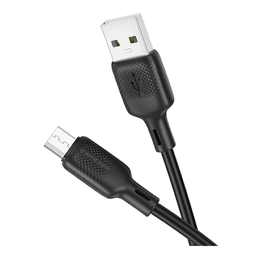 USB Borofone BX113 Silicone Micro 2.4A Черный