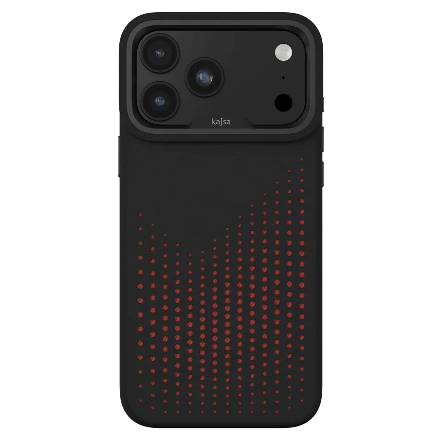 Чехол Kajsa Splendid Collection Circle with MagSafe для iPhone 18 Pro Max Carbon Black O-Ring