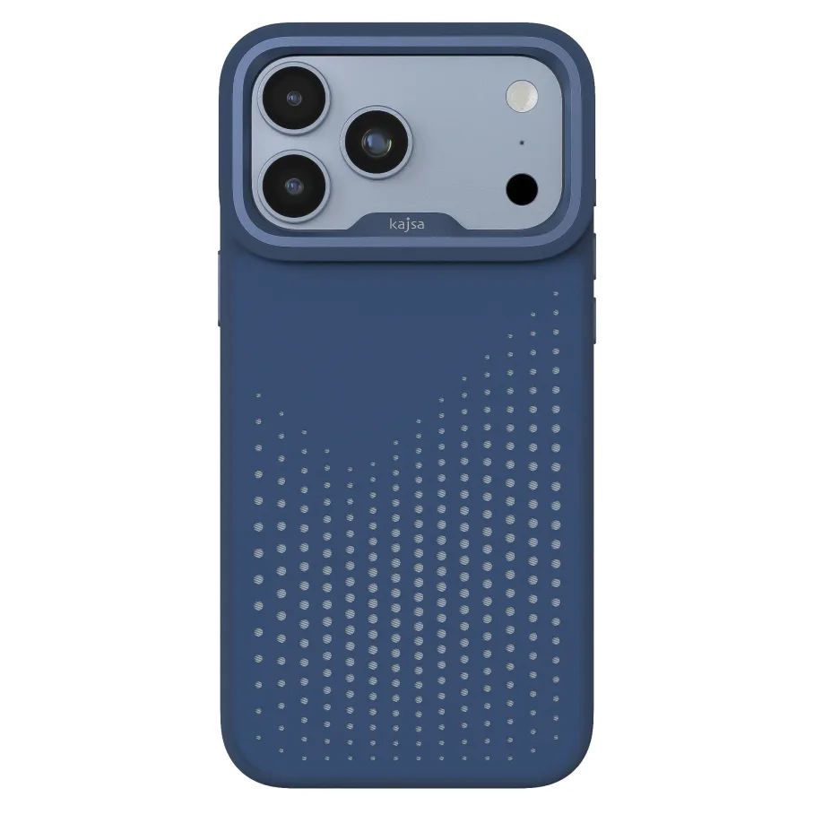 Чехол Kajsa Splendid Collection Circle with MagSafe для iPhone 18 Pro Max Steel Blue O-Ring