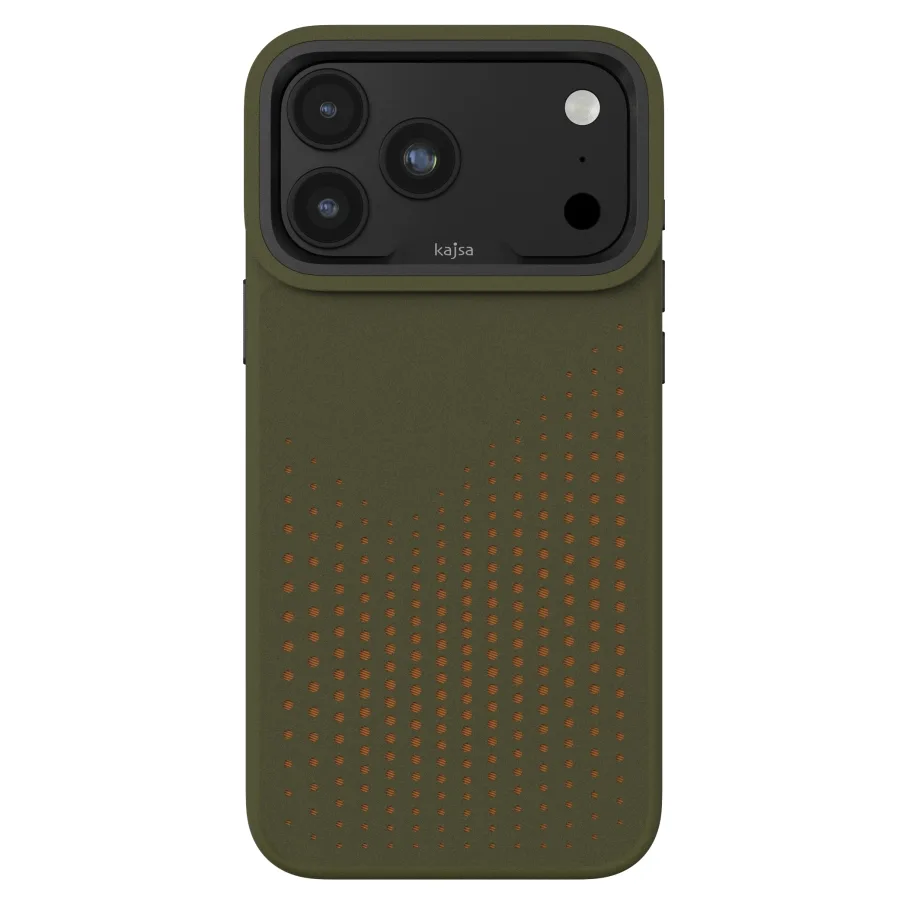 Чехол Kajsa Splendid Collection Circle with MagSafe для iPhone 18 Pro Max Olive Green O-Ring