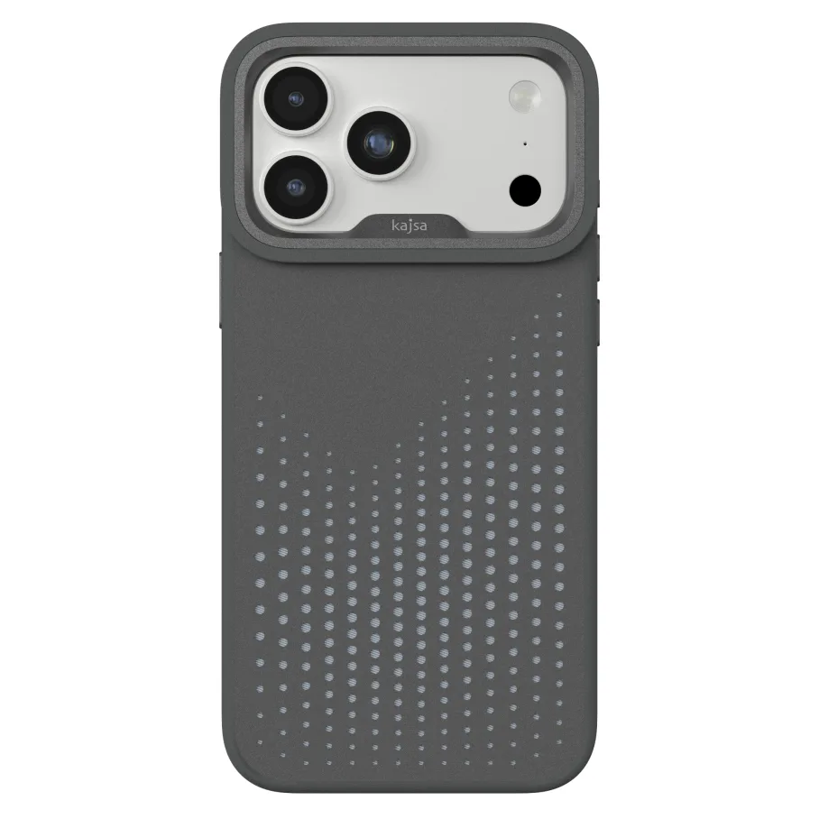 Чехол Kajsa Splendid Collection Circle with MagSafe для iPhone 18 Pro Charcoal Grey O-Ring