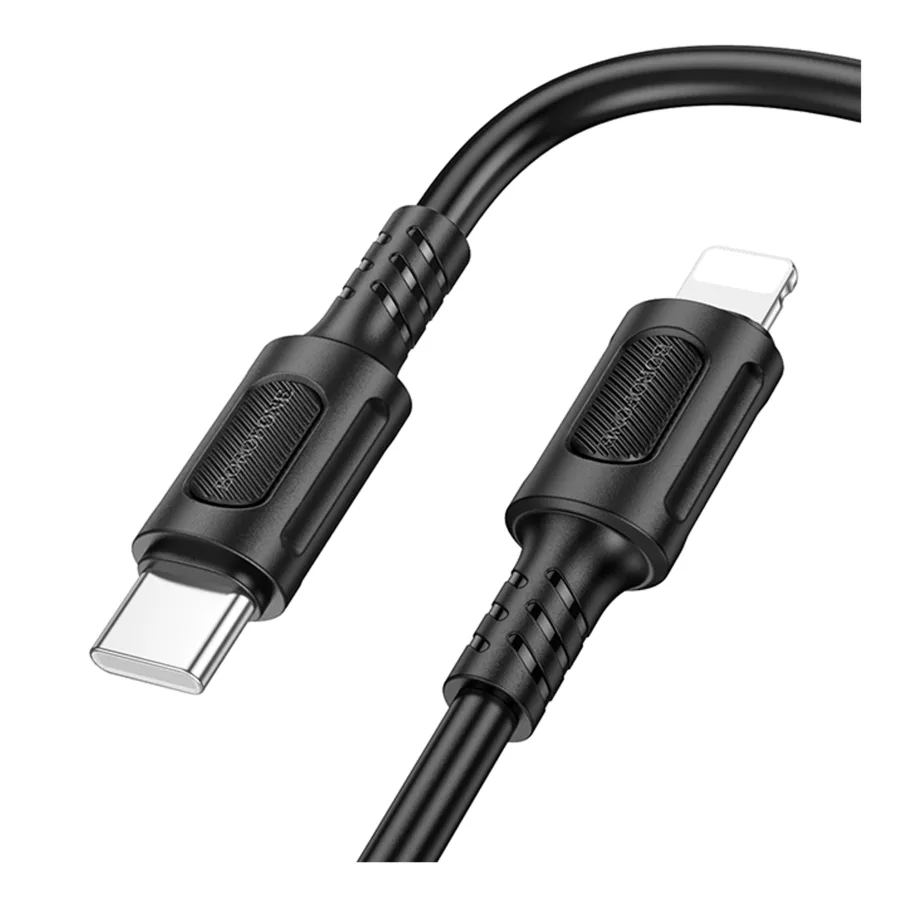 USB Borofone BX111 Type-C to Lightning PD27W, цвет черный