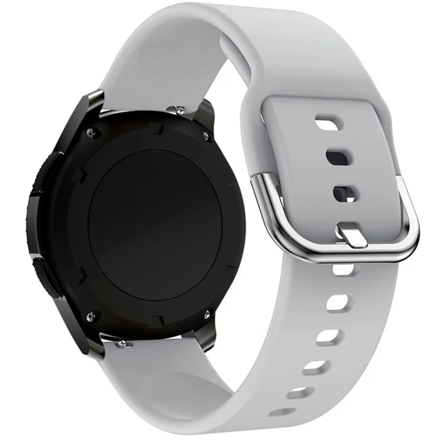 Ремешок Универс 22mm Silicone Original Design для Samsung/Amazfit/Huawei, цвет серый