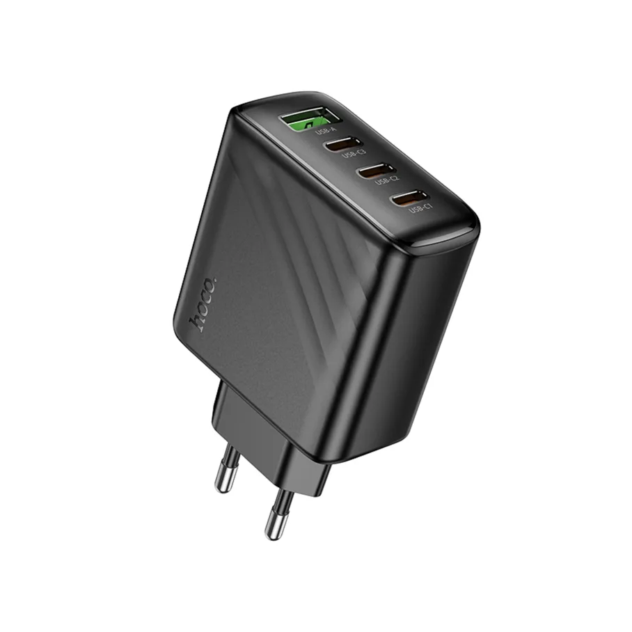 Сетевое Зарядное Устройство Hoco CS27A 3USB-C/1USB PD/QC 67W, цвет черный