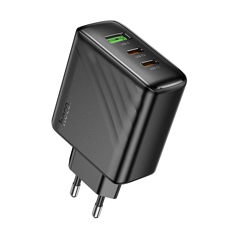 Сетевое Зарядное Устройство Hoco CS26A 2USB-C/1USB PD/QC 45W, цвет черный