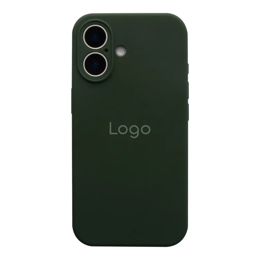 Чехол Silicone Case Full Size with Frame для iPhone 16 71.Cyprus Green