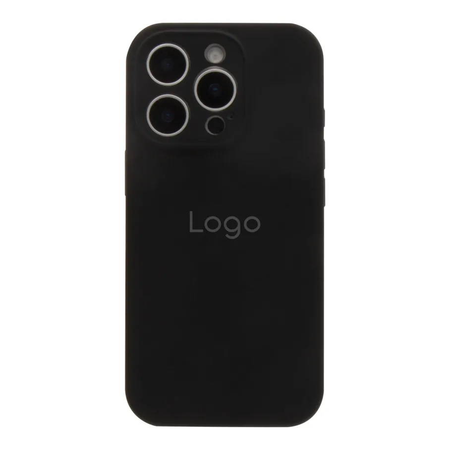 Чехол Silicone Case Full Size with Frame для iPhone 16 Pro Max 18.Black