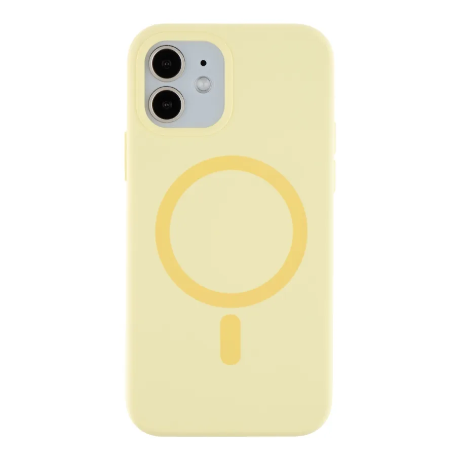 Чехол для iPhone 12/12 Pro с MagSafe, цвет желтый