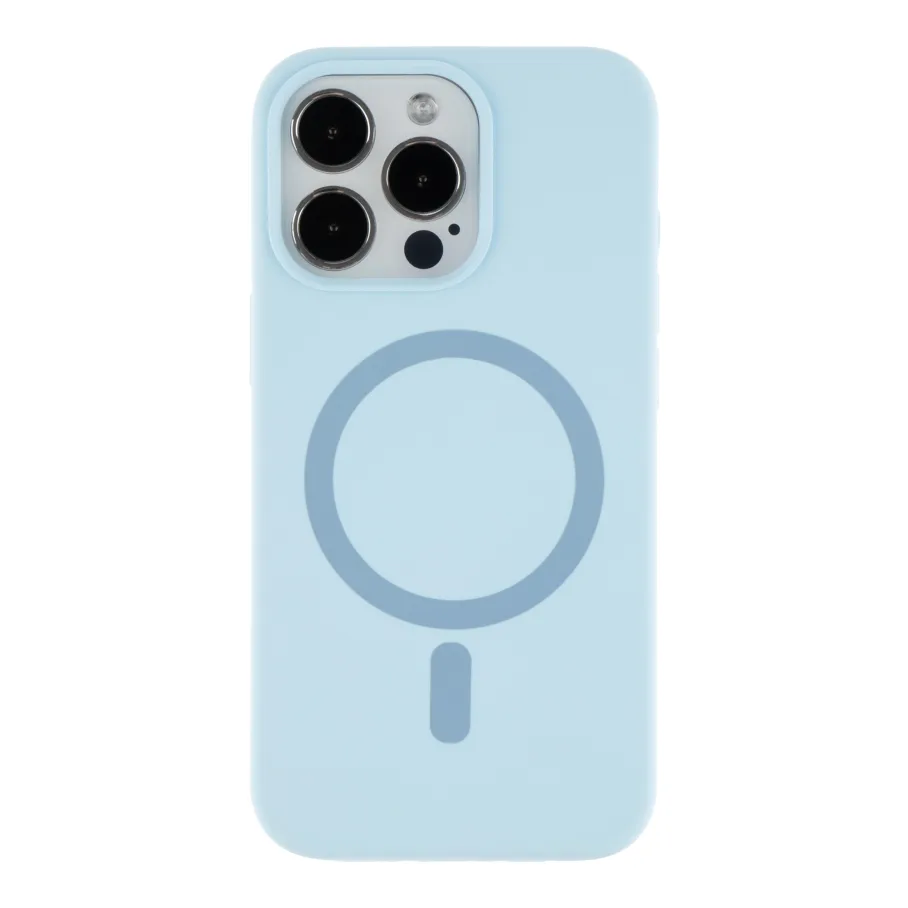 Чехол Glow Silicone Case with Magsafe для iPhone 13 Pro Max Blue