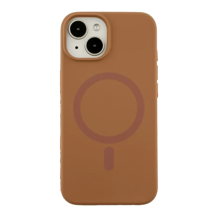 Чехол Glow Silicone Case with Magsafe для iPhone 14 New Brown