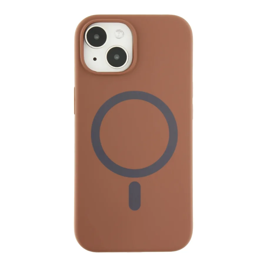 Чехол Glow Silicone с Magsafe для iPhone 15 New Brown