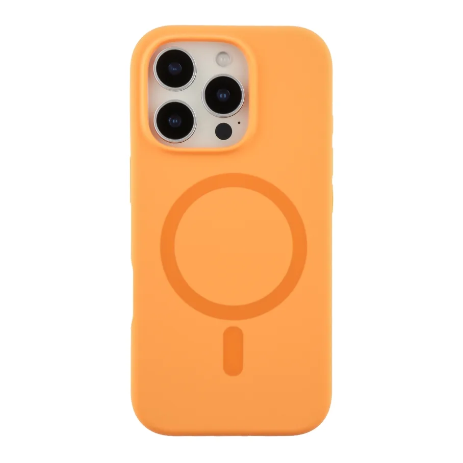 Чехол Glow Silicone Case with Magsafe для iPhone 16 Pro Max Orange