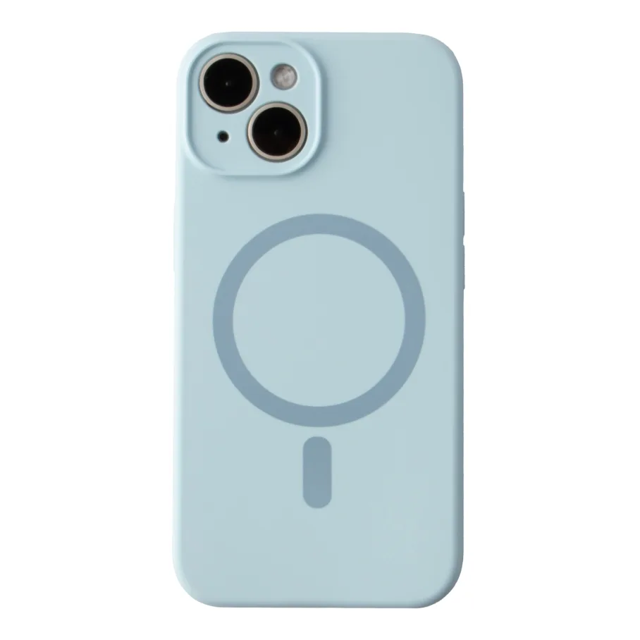 Чехол Glow Silicone Case Full Camera with Magsafe для iPhone 13 Blue
