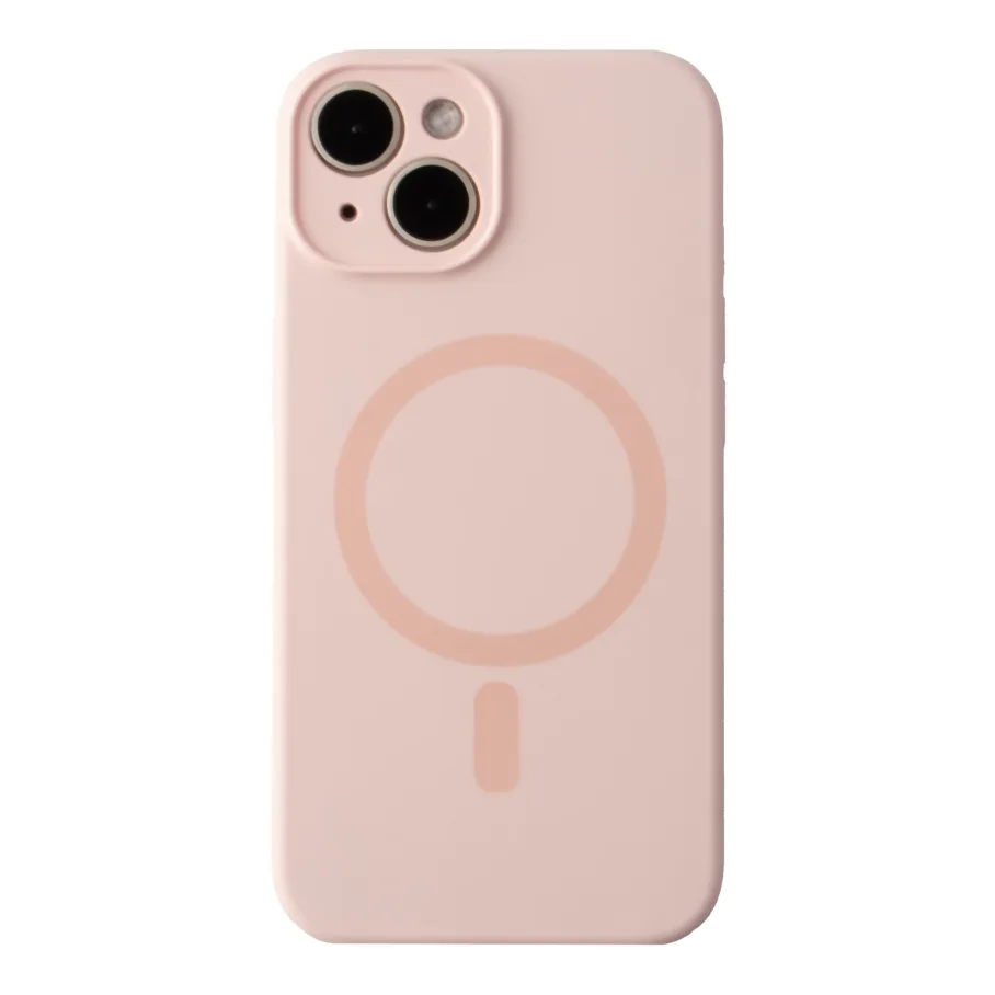 Чехол Glow Silicone Case Full Camera with Magsafe для iPhone 13 Pink