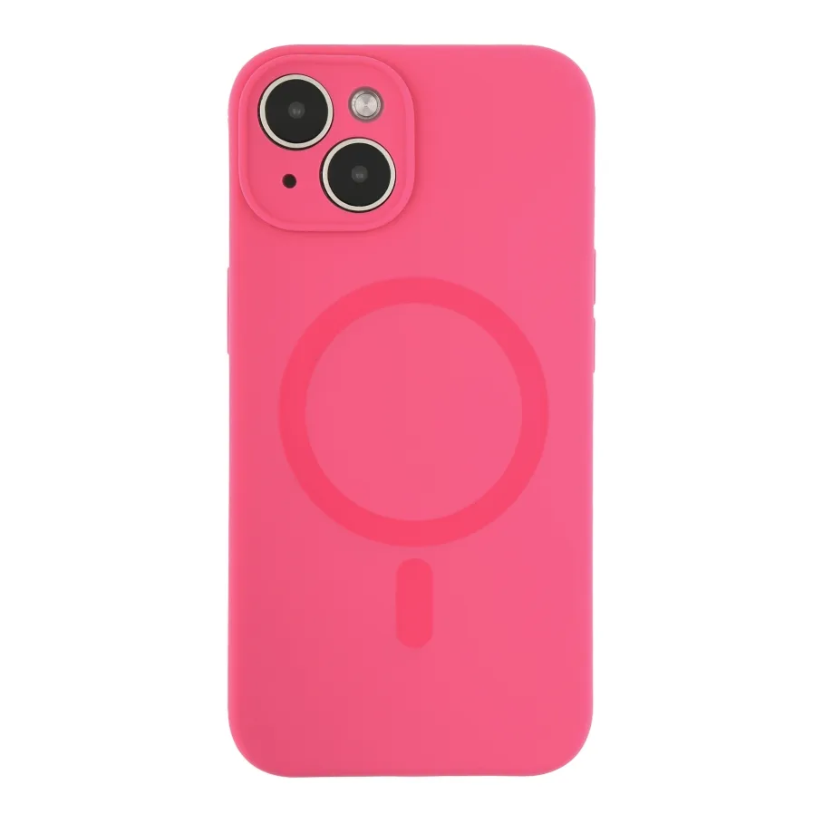 Чехол Glow Silicone с Magsafe для iPhone 14 Manyue Red