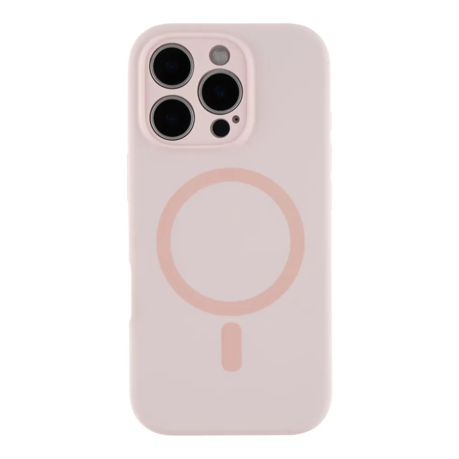 Чехол для iPhone 16 Pro Max с MagSafe, цвет розовый