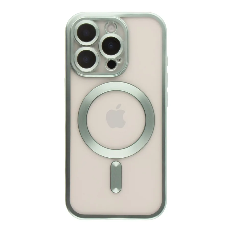 Чехол для iPhone 16 Pro Max с MagSafe, цвет хром зеленый