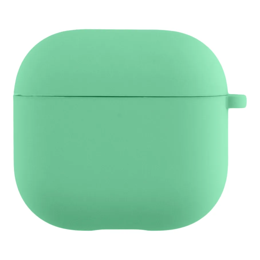 Футляр для AirPods 4 с микрофиброй, цвет мятный