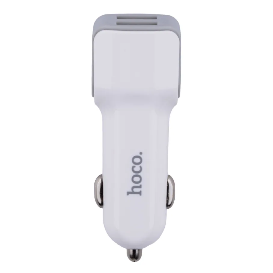 Авто Зарядное Устройство Hoco Z23 2USB Micro, цвет белый