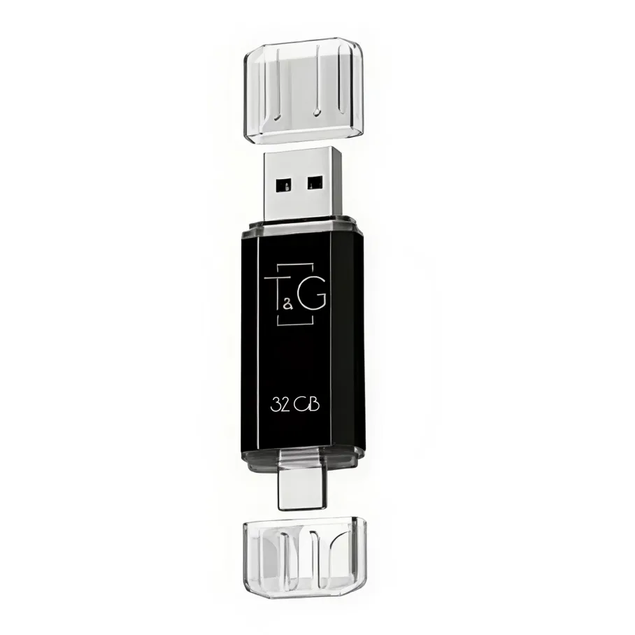 USB Flash Drive 3.0 T&G 32gb USB/Type C 009 Черный