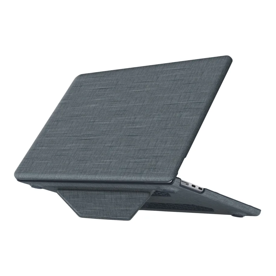 Накладка PC+Fabric AMO-TRI для MacBook Air 15" 2025/2024/2023 (M4/M3 A3114/M2 A2941), цвет серый