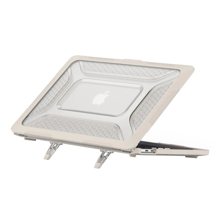 Накладка TPU+PC Hex Shield for MacBook Pro 13" 2018/2020/2022 (A2338/A2289/A2251/A1989), цвет каменный