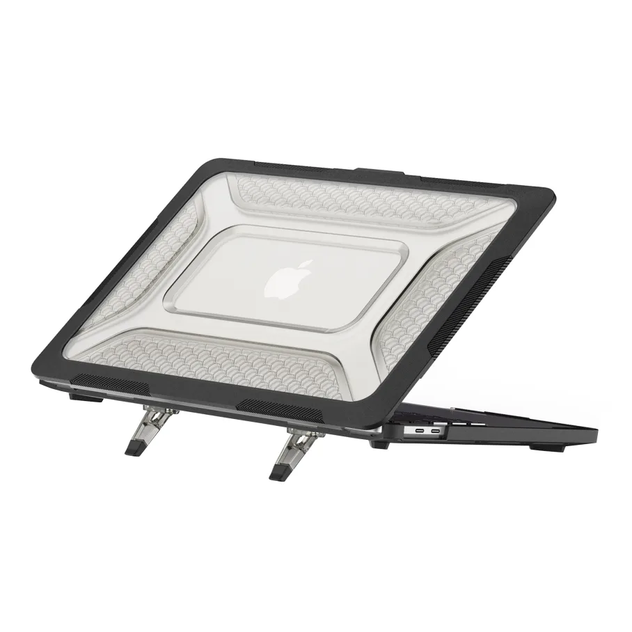 Накладка TPU+PC Hex Shield for MacBook Air 15" 2025/2024/2023 (M4 A3114/M3 A3114/M2 A2941), цвет черный