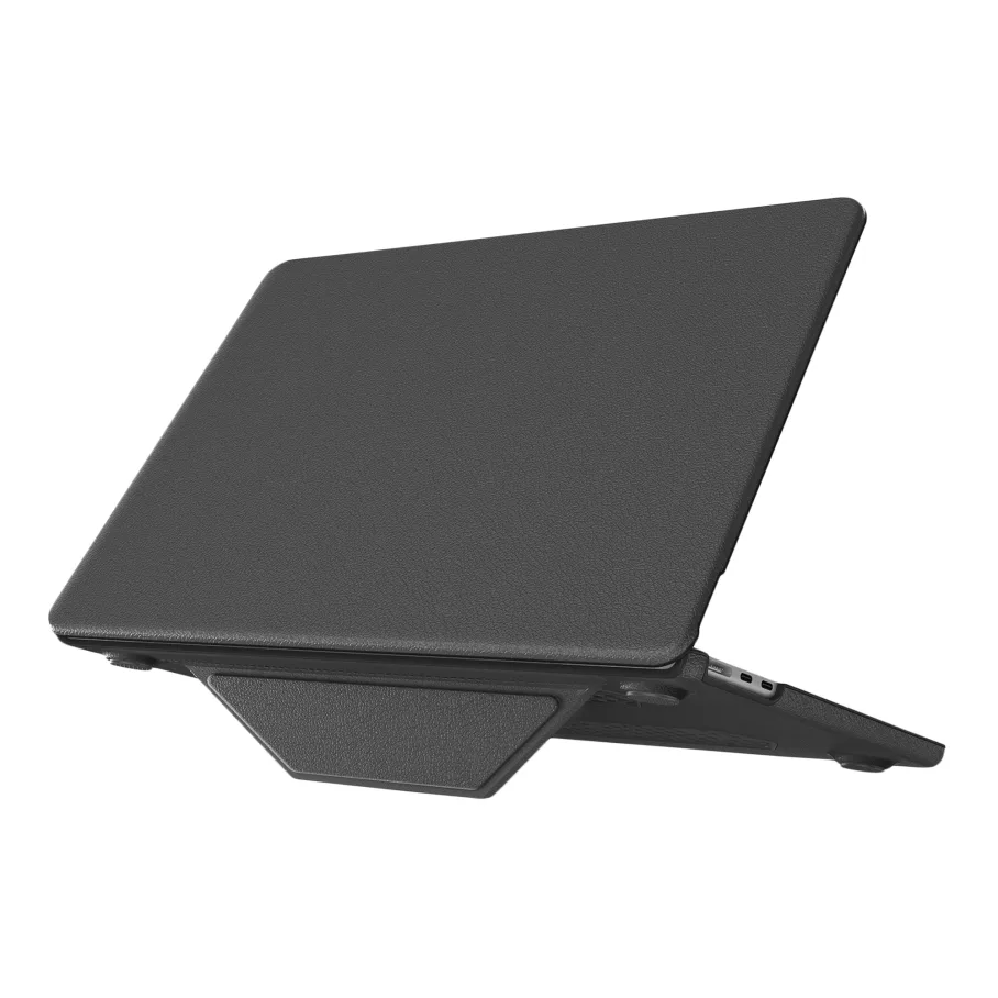 Накладка PC+PU AMO-PU for MacBook Air 13" 2025/2024/2022 (M4 A3240/M2 A2681/M3 A3113), цвет серый