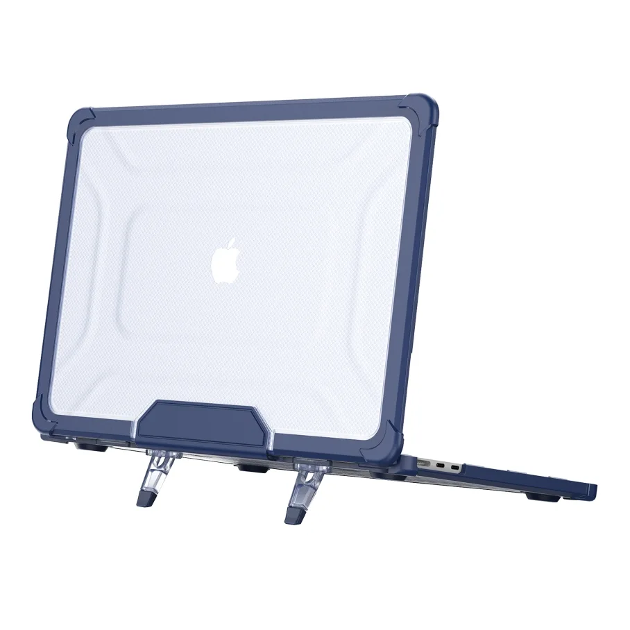 Накладка TPU+PC Color Diagram для MacBook Air 15" 2025/2024/2023 (M4 A3114/M3 A3114/M2 A2941), цвет темно-синий