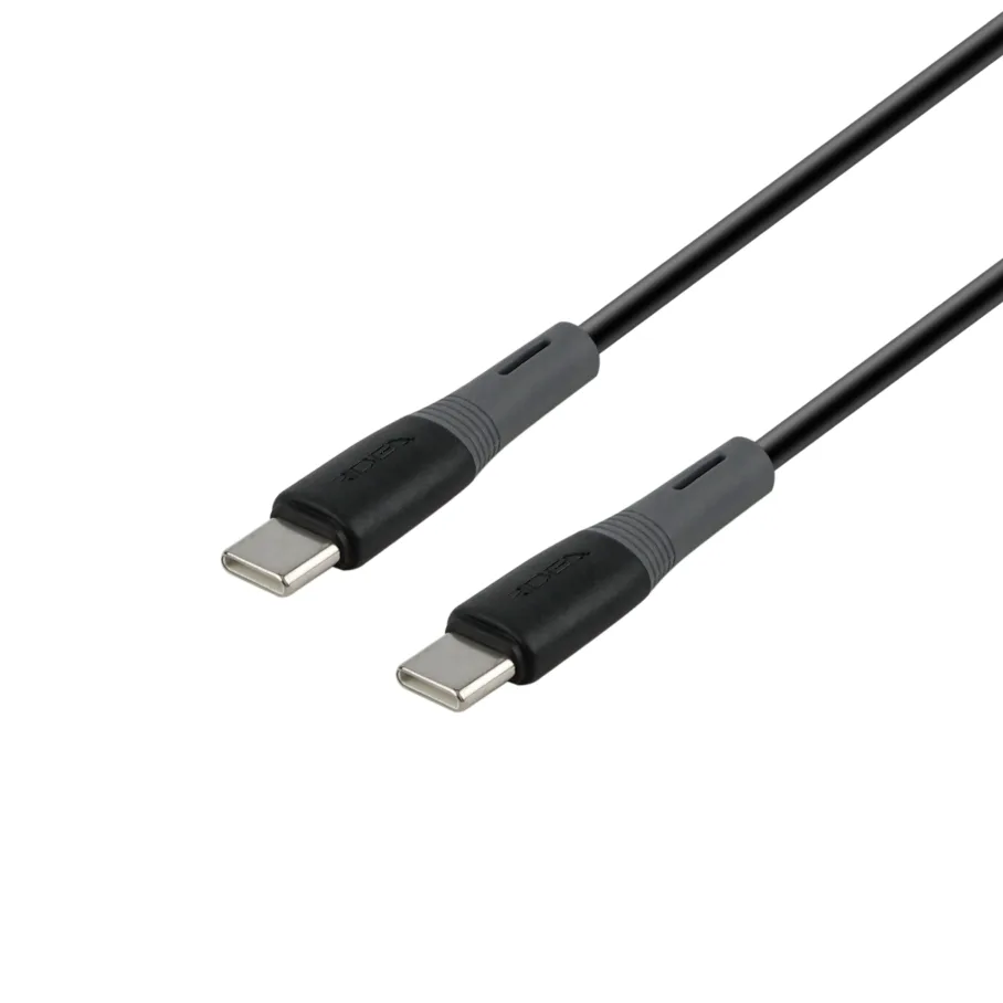 USB кабель Ridea RC-SI35 SiliconePro Type-C to Type-C, 60W, цвет черный