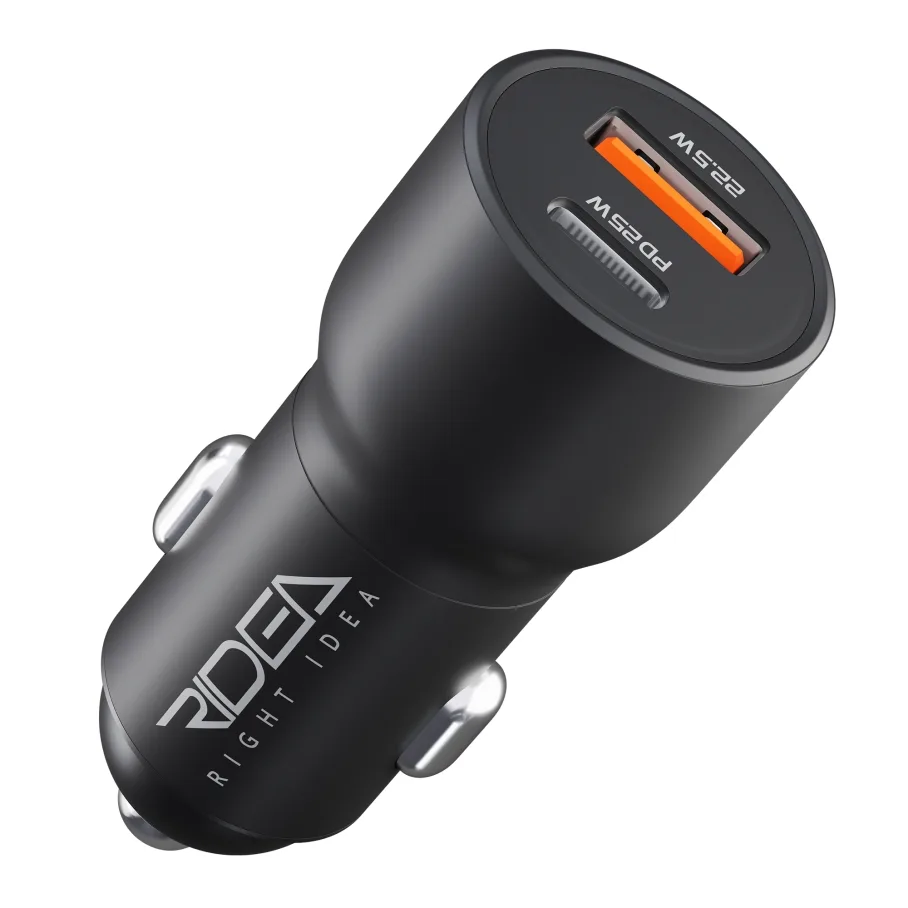 Авто Зарядное Устройство Ridea RCC-30110 QPow 1USB/1USB-C PD/QC 30W, цвет черный