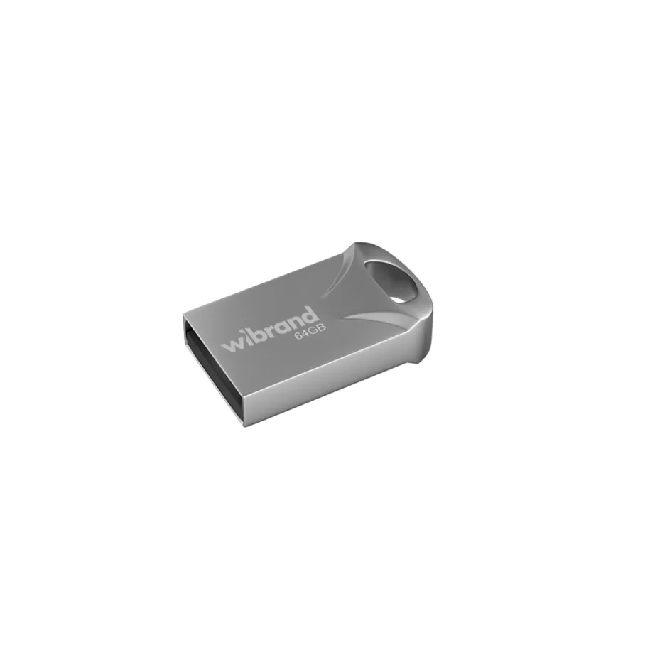 USB Flash Drive Wibrand 64gb Hawk, цвет серебристый