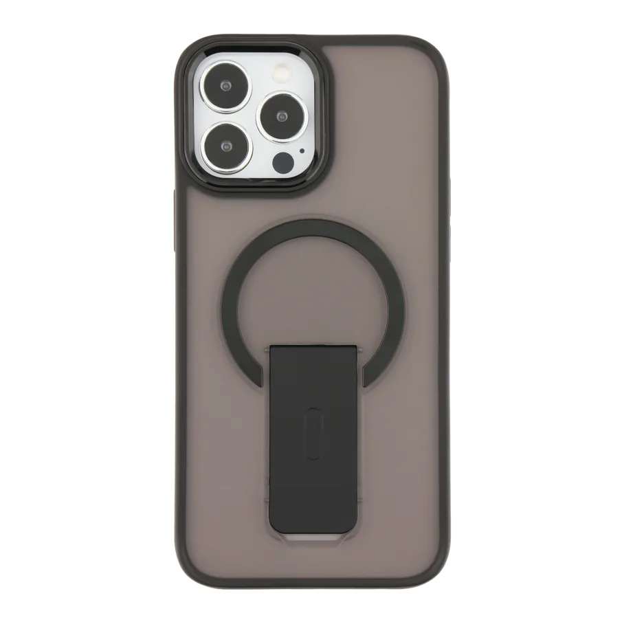 Чехол TPU+PC FlexGuard Magnetic Ring Stand для iPhone 13 Pro Max, цвет черный
