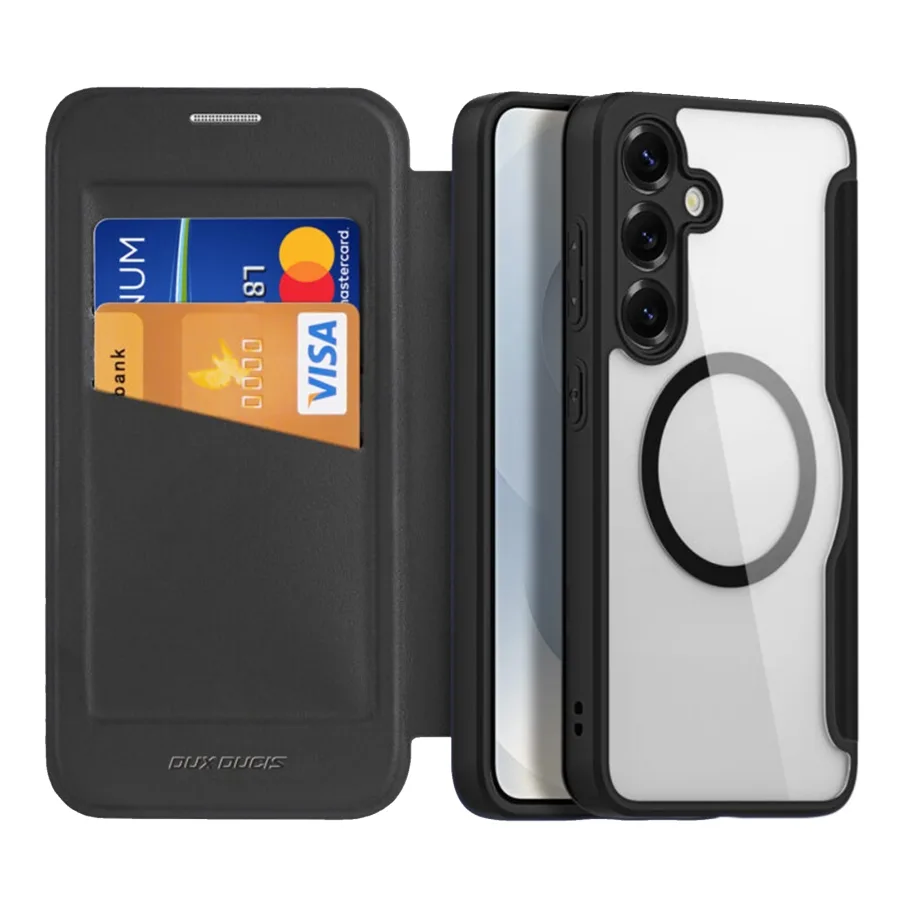 Чехол-книжка для Samsung Galaxy S25 5G, цвет черный