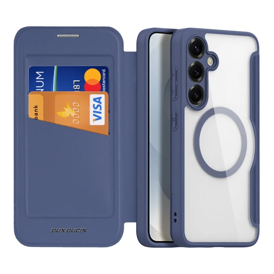 Чехол-книжка для Samsung Galaxy S25+ 5G, цвет синий