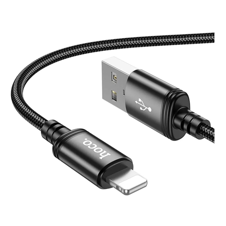 USB Hoco X89 Lightning 2.4A 2m, цвет черный