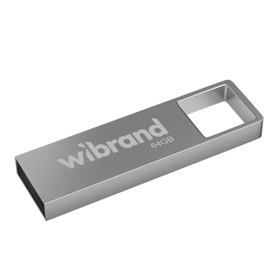 USB Flash Drive Wibrand 64gb, цвет серебристый
