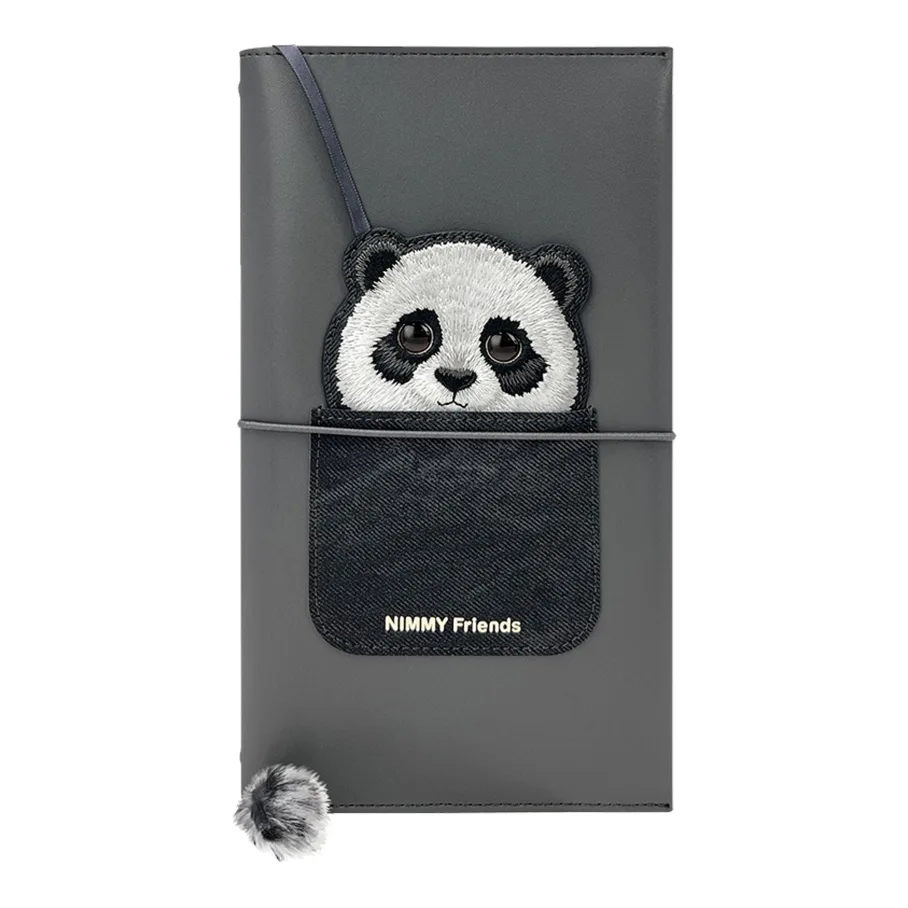 Блокнот Nimmy Hand Book Combination Panda, цвет черный