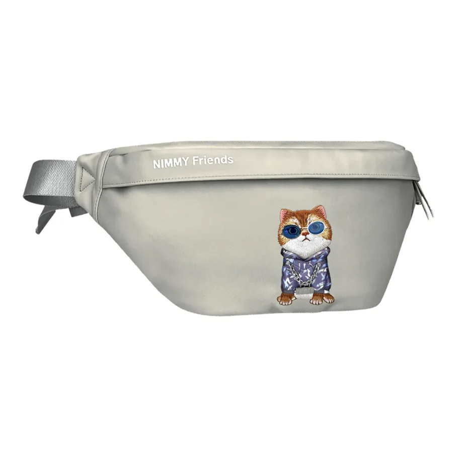 Сумка Nimmy Oblique Satchel Glasses, цвет серая