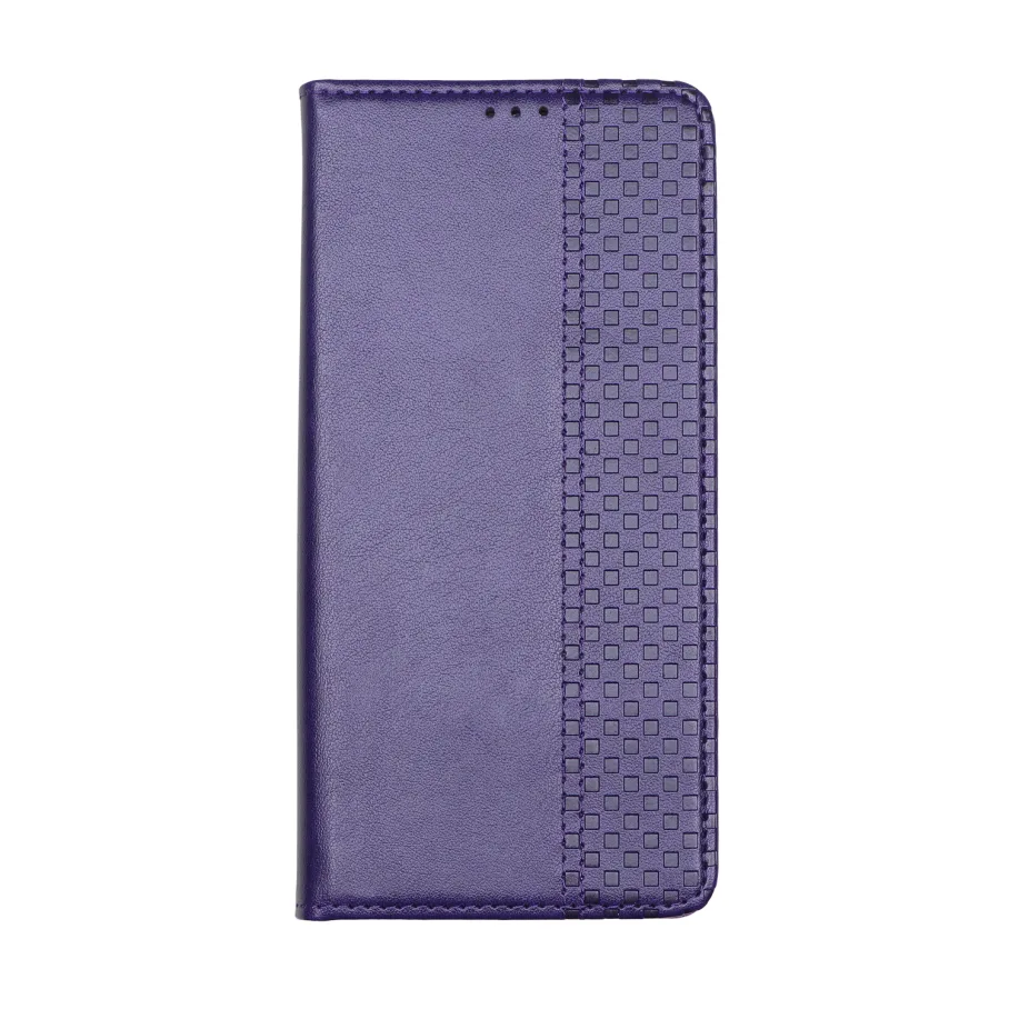 Чехол-книжка Chess Skin для iPhone 14 Pro Max, цвет темно-фиолетовый