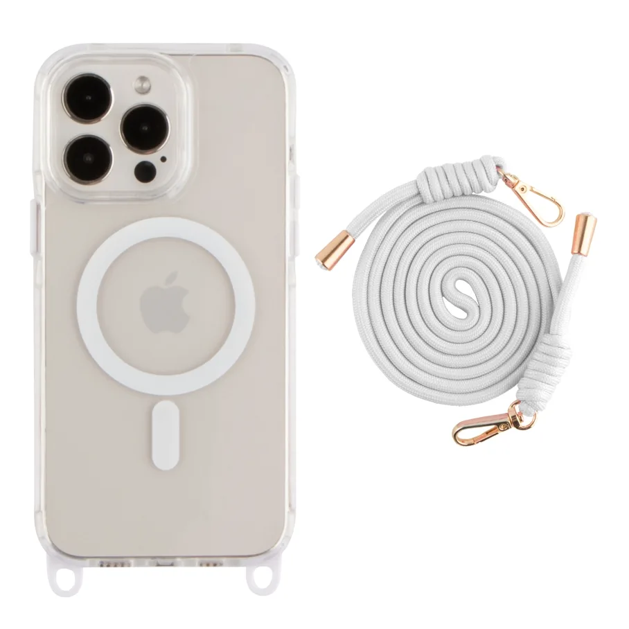 Чехол с MagSafe для iPhone 13 Pro Max, цвет белый