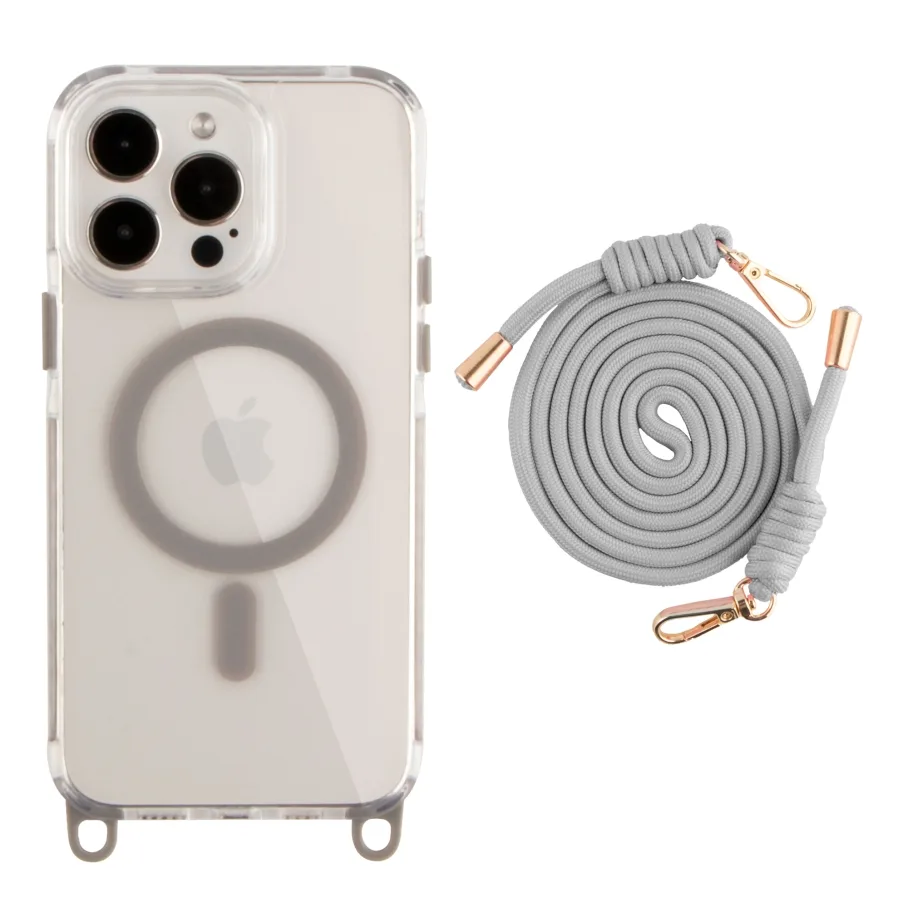 Чехол для iPhone 14 Pro с MagSafe, цвет титановый серый