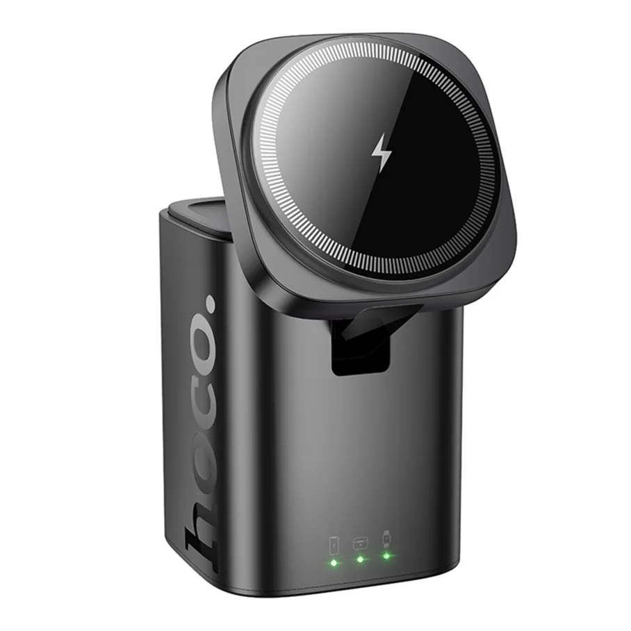 Беспроводное Зарядное Устройство Hoco CQ20 3-in-1 15W Magnetic, цвет черный