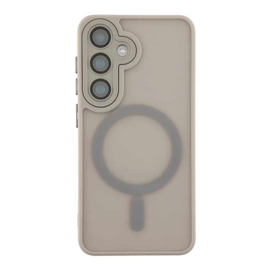 Чехол для Samsung Galaxy S25 5G с MagSafe, матовая, цвет серый